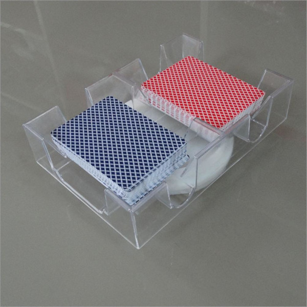 2 dekk/6 dekk roterende kortbrett Praktisk spillekortholder Klar kortspillorganisering