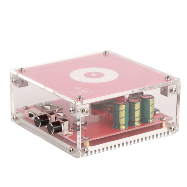 4 Tums Bluetooth Musik Tesla Spole Artificiell Belysning Intressant Plug and Play Experimentell Bordsspel 100‑240V Röd EU-kontakt