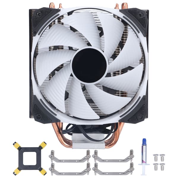 Ren Kobber CPU Køler 4 Varmerør Støjsvag Køleventilator til Intel AMD