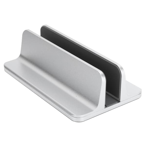 Lodret justerbart laptopstativ i aluminiumslegering, notebook-computerholder, sølv