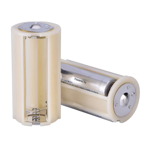 10 stk. AA til D Batteriadapter Konverter 4,5V Tandemforbindelse Holder Case