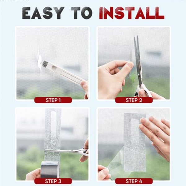 Vindusskjermreparasjon Patch Tape Glassfibertape for dør- eller vindusskjermreparasjon
