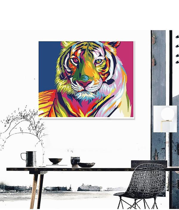 DIY Måla Efter Nummer Djur 50x40cm Bilder Oljemålning Efter Nummer Set Färgläggning Efter Nummer 18