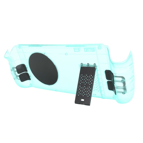 Bakplatta för Steam Deck med värmeavledning, DIY-utbyteshölje, extern halvledarkyla för Steam Deck, cyan transparent fodral