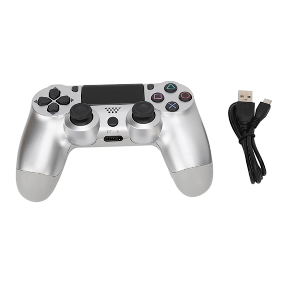 Fjernbetjening Joystick Gamepad Følsomme Knapper Ægte Vibration Forhindrer Glidning Trådløs Spilkonsol til Computer Telefoner Sølv Hvid