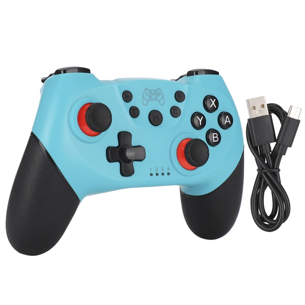 Trådlös Bluetooth Game Handle Gamepad med Vibration 6-Axis Somatosensory för Switch Hostgreen