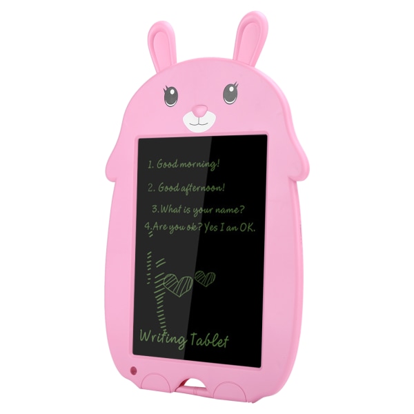 8,5 tommer LCD-skriveblok Lys Energi Elektronisk Tavle Farve Håndskrift TegningPink kanin