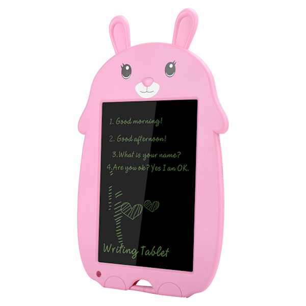 8,5 tuuman LCD-kirjoitusalusta Light Energy Elektroninen liitutaulu Väri Käsinkirjoitus Piirustus Vaaleanpunainen Rabbit- W
