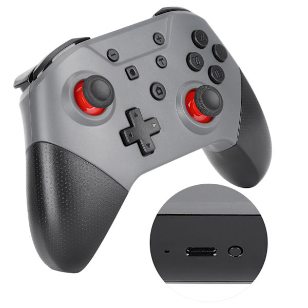 Langaton Bluetooth-pelikontroller peliohjain NFC 3D-ohjaimilla Nintendo Switchille ProCold Gray