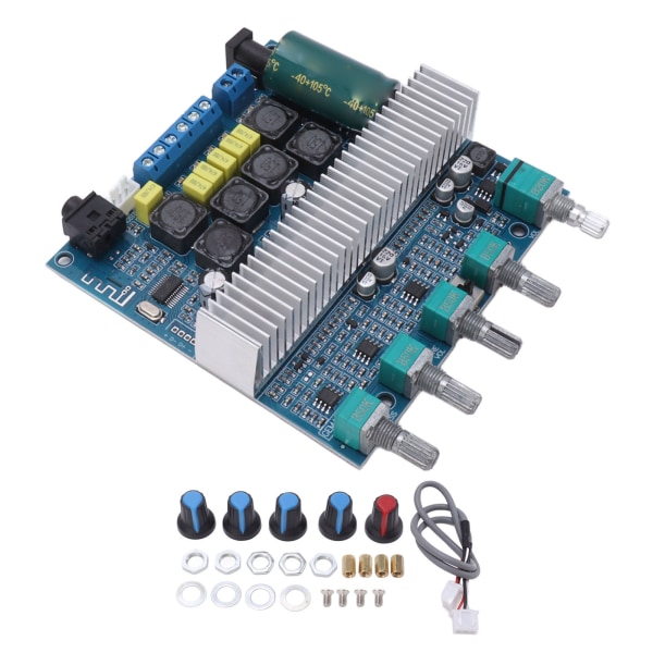 Subwoofer Amplifier Board High Power Bluetooth Audio Amp DC12V-24V 2.1 Channel TPA3116 50W+50W+100W