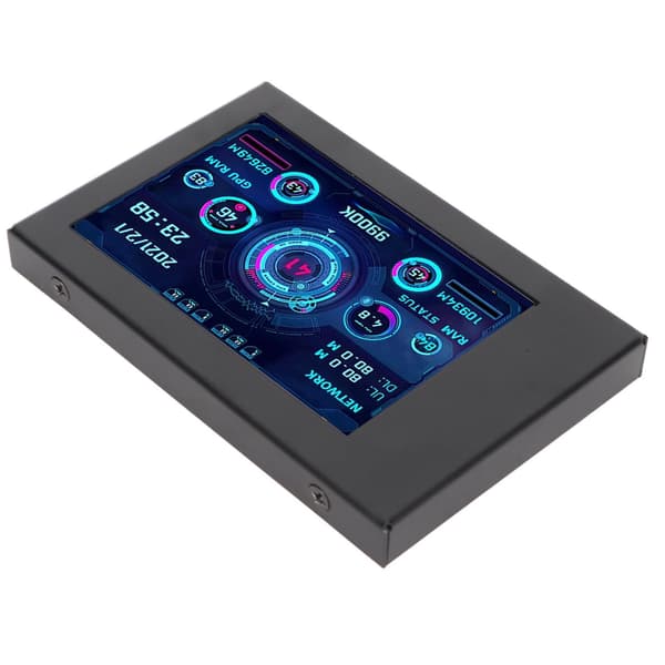 3,5 tums IPS USB PC CPU GPU RAM temperaturmonitor med dimbar display, automatisk avstängning, temaredigerare
