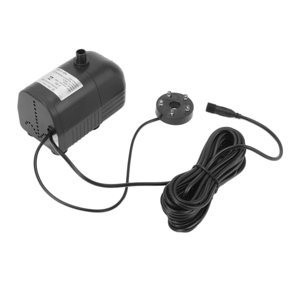 Aurinkoenergiavesipumppu ABS Uppoasennettava Koristeellinen Suihkulähde Harjaton Pumppu Valolla Puutarhaan DC 6V‑24V