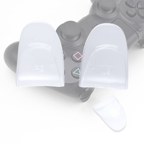 2 STK/ Sæt holdbare R2 L2-knapper Trigger Extender Extension til PS4-controller (gennemsigtig)
