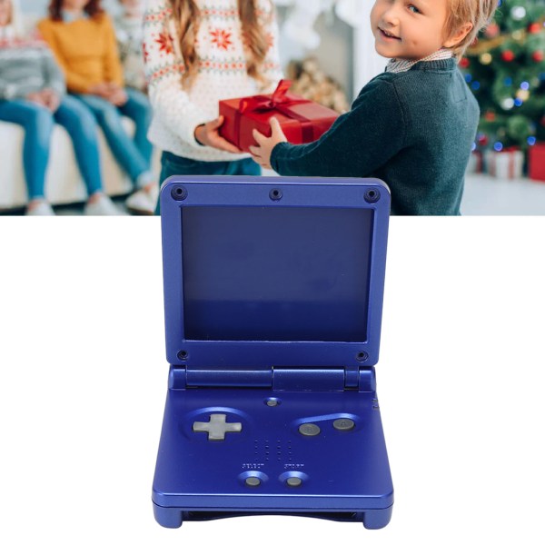 Spillkonsollskall for GBA SP Erstatning Fullt Hus Skall med Knapper for Gameboy Advance SP Blå