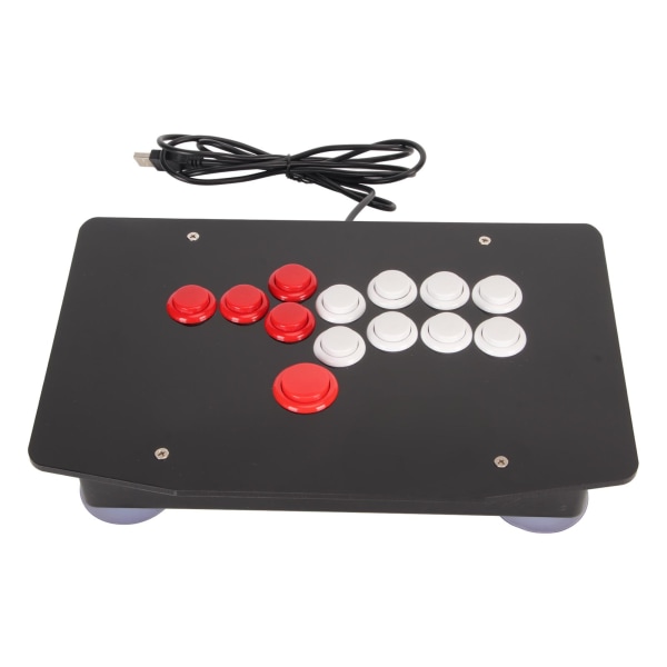 Arcade Fight Stick med USB 2.0-port 5 retningstaster og 8 store funksjonsknapper Arcade Game Fighting-joystick