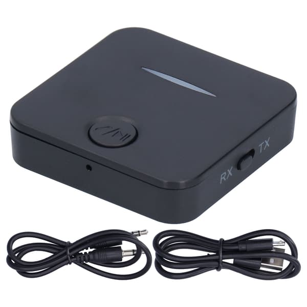Bluetooth 5.0 Sender Mottaker Hurtiglading Trådløs Adapter 2 i 1