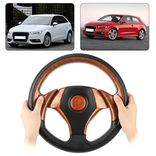 320 mm Universal 6 Bolt Racing Rat Brown Imitation Bilmodifikation