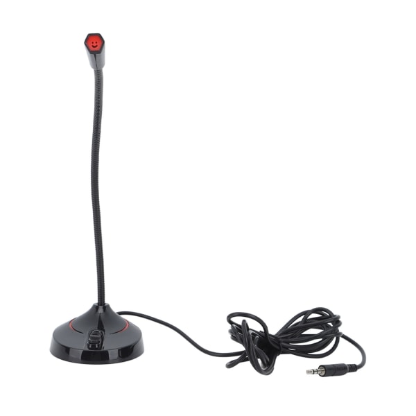 Svanehals Trådløs Mikrofon Svart 360 Grader Opptak Desktop Svanehals Mikrofon for Karaoke Konferanse Opptak 3.5mm