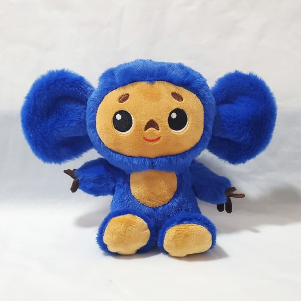 Ny produkt Cheburashka Monkey Plysch apa plyschdocka med stora öron (blå 20CM)- W