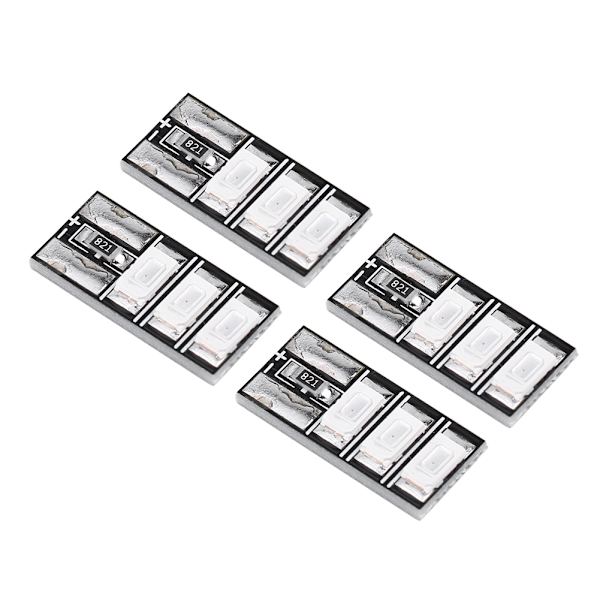 4 stk. Tiny 4‑6S Mini LED Lysbræt RC Røde LED Sæt til FPV Racing Frame Kit