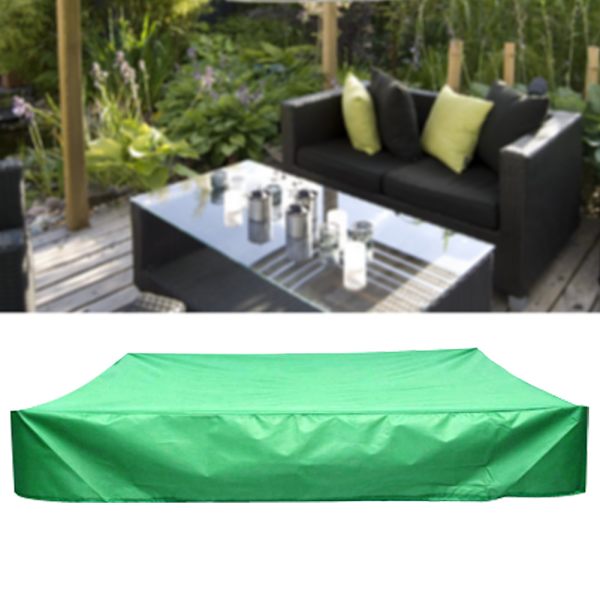 Vihreä Kannettava Neliömäinen Pieni Uima-allaspeite Vedenpitävä Suojapeite Puutarhan Pihapiirin Käyttöön 150x150x20cm