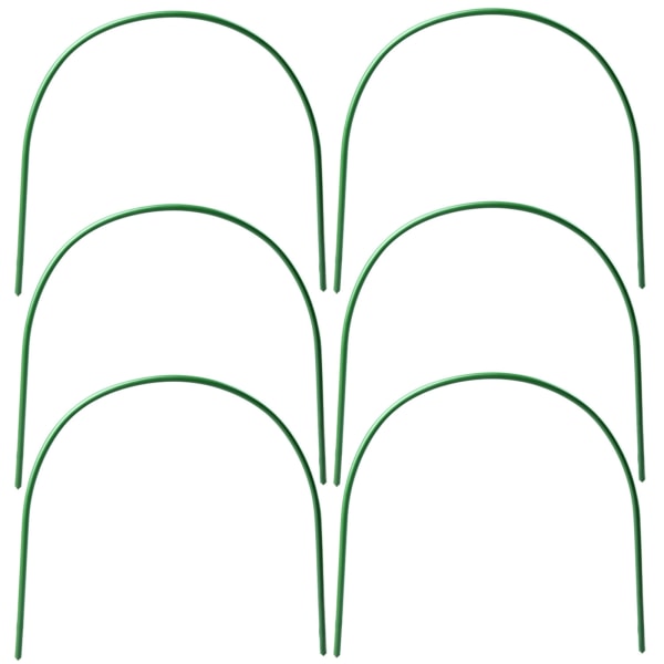 (10 kpl) Paksu 0,8 cm leveä 25 cm korkea 55 cm muovipinnoitettu teräsputki kyynärpää kaareva puutarhakaaren runko kasvihuoneeseen