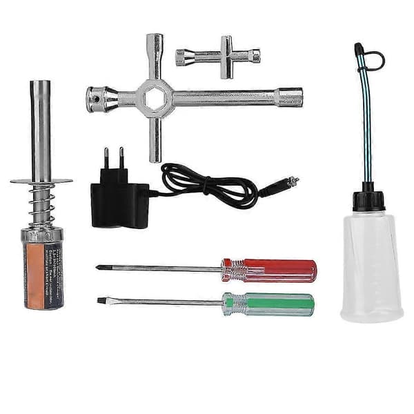RC Nitro Starter Kit Glødepluggtenner med lader RC Lastebil Buggy Bil for HSP Redcat (EU-plugg)