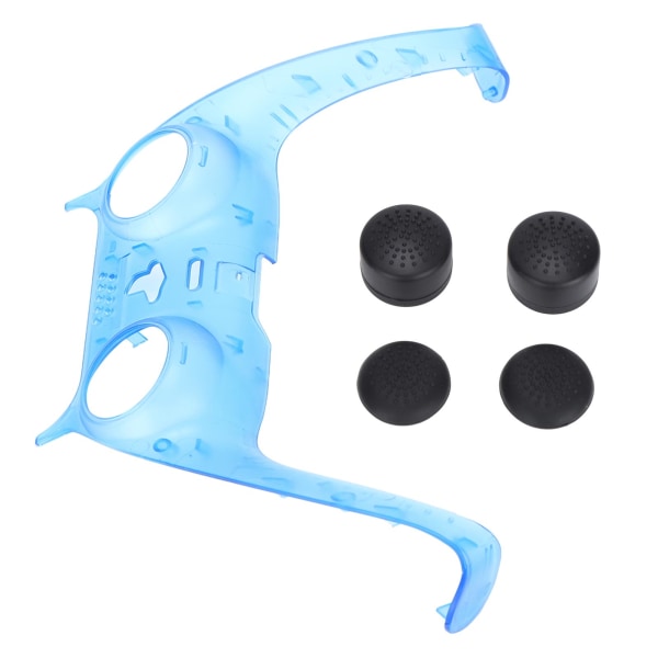 Controllertillbehör Translucent Controller Frontplatta Thumb Stick Grips för PS5 DualSense Wireless ControllerBlue