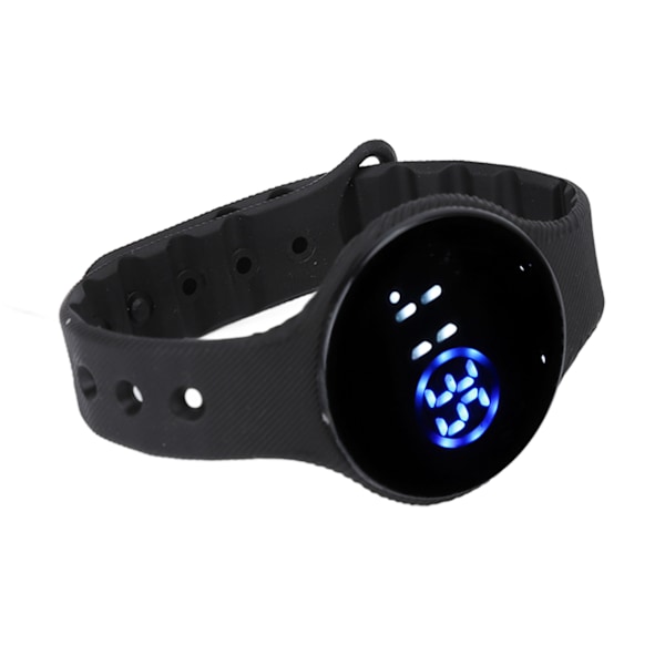 Vattentät Digital Klocka för Barn: Repbeständig LED med Silikonband för Studenter – Snygg Svart Design