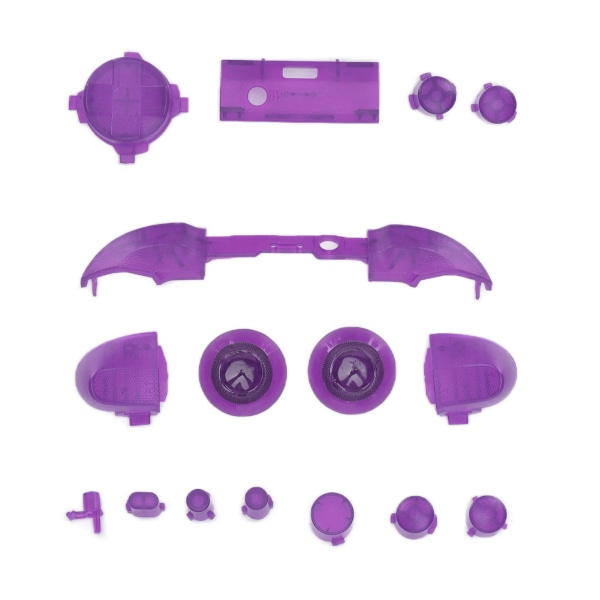 Full Buttons Mod Kit Trigger Full Trigger Modul Set för XBOX Series X för XBOX Series S ControllerTransparent Lila