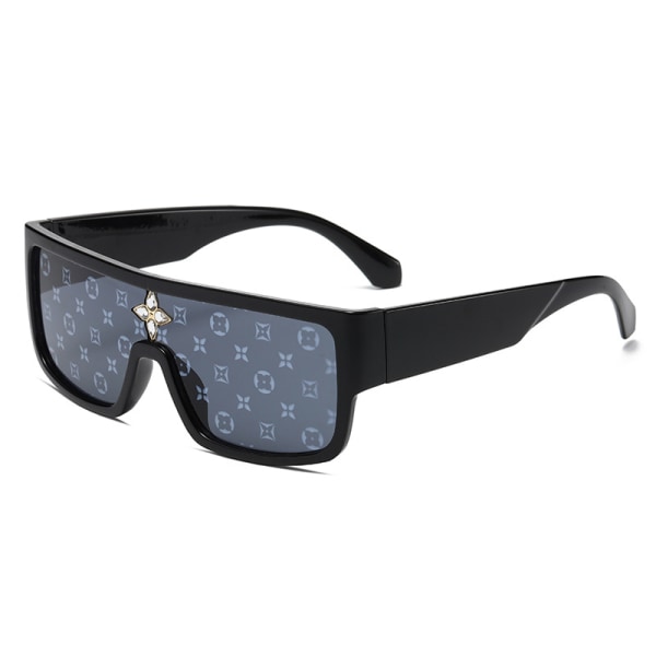 Polariserte solbriller, briller med diamanttrykk for menn kvinner Klassiske anti-UV-kjørebriller 80-talls solbriller med retrodesign