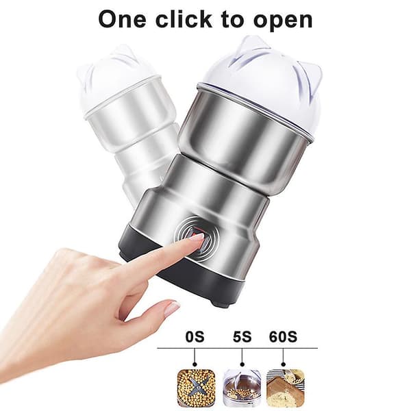 Multifunksjonell knusemaskin Kaffebønner Krydder Korn Elektrisk Kvern UK Plug