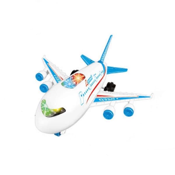 Leke fly passasjerfly modell med lys og lydeffekter GuanGuan blue