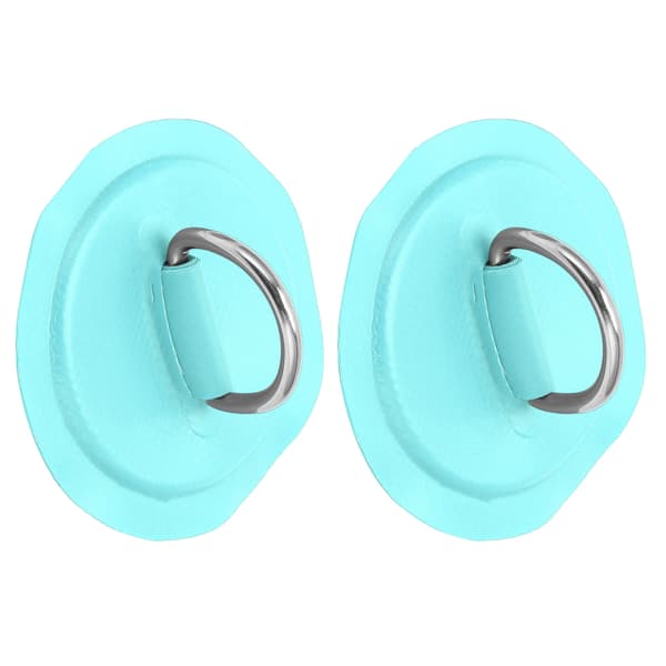 D Ring Pad Patch PVC Oppustelig Båd Flåde Jolle Kano Surfbræt Kajak Bindebeslag Smaragdgrøn