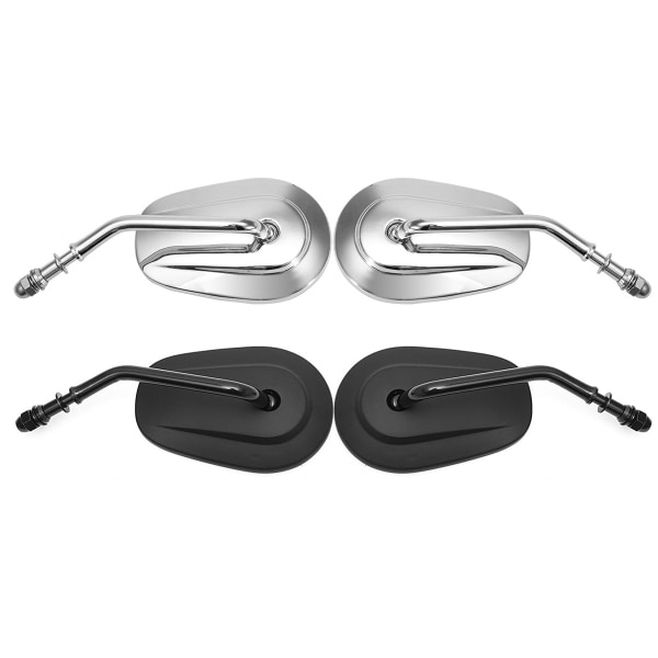 Motorsykkelspeil kompatible med Harley Mirrors Premium Full Metal Mirrors 883 Harley Mirrors (galvaniserte)