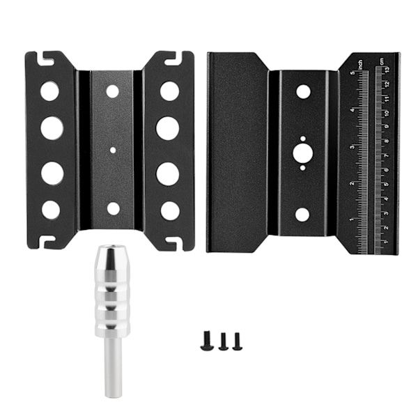 Rotation Reparationsstation Samlings Platform Arbejdsstativ til 1/8 1/10 RC Modelbil (Sort)