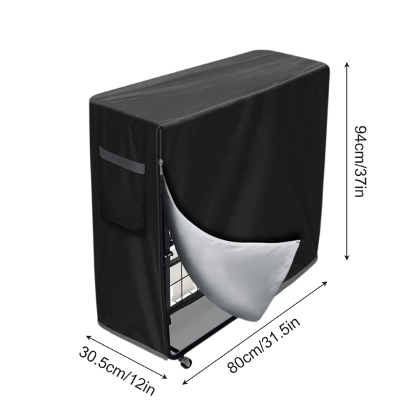 Udendørs foldbar sengbetræk, indendørs frokostpause stol støvbetræk, udendørs vandtæt betræk - M: længde 84 * bredde 33 * højde 107 CM