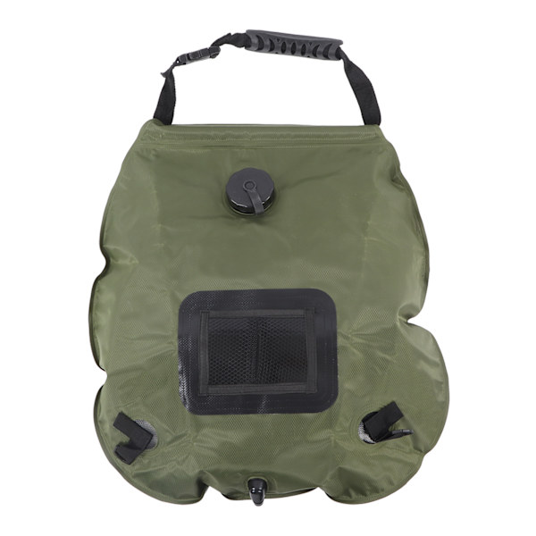 Solarduschväska 5 Gallons Solvärme Campingduschväska med Duschhuvud för Camping Strand Simning Utomhusresor Vandring