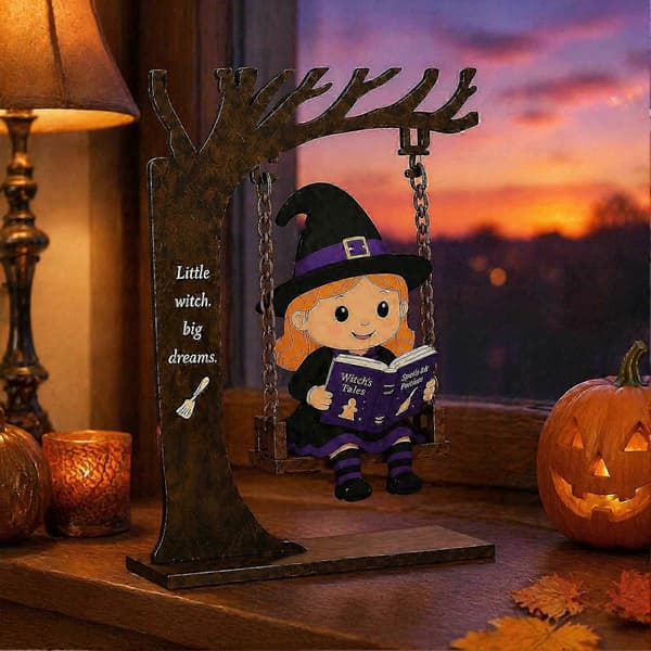 Halloween Gyngepynt Akryl Design til Skrivebordsdekoration E