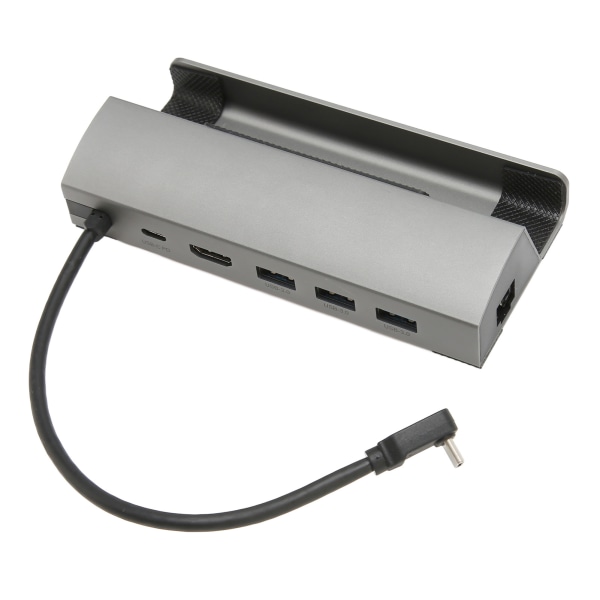USB-C-dockningsstation 4K 60Hz 3 USB-portar 100W PD RJ45 1000 Mbps USB-C-hub Multipel adapter för Valve Steam Deck