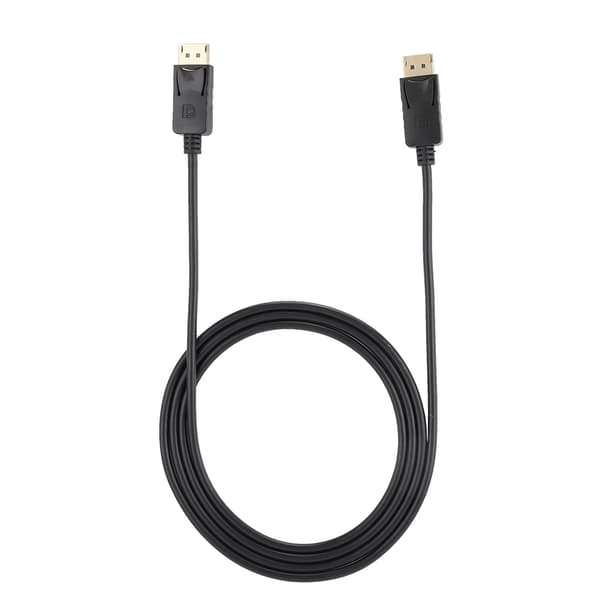 1,8 m DisplayPort - DisplayPort -kaapeli DP 1.2 -sovitin musta PC-näytölle