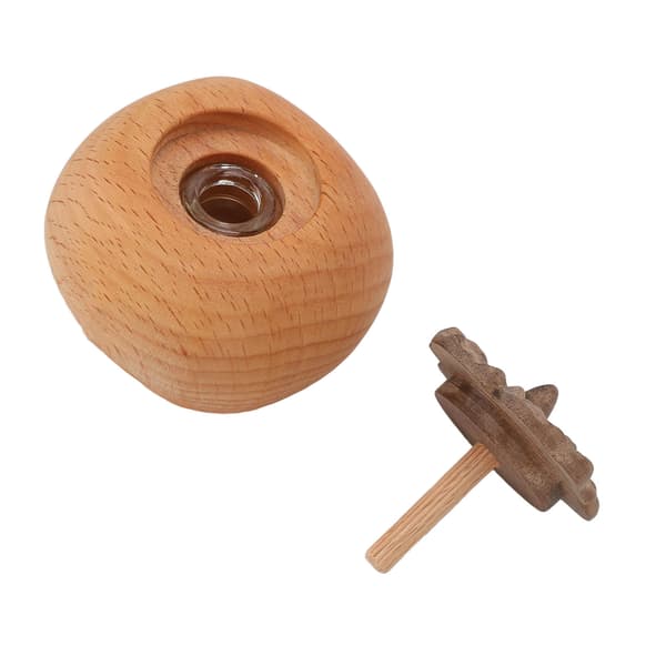 Aromaspridare Persimonform Elegant Stil Rosenträ Material Bärbar Doftspridare för Presentprydnad