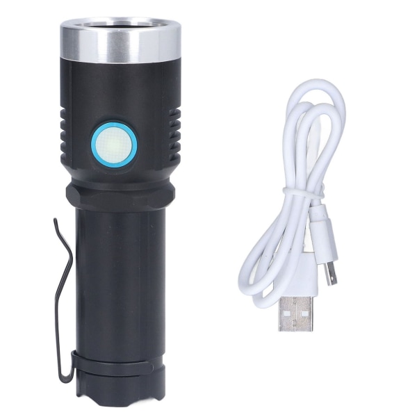 UV-lommelykter 365nm USB oppladbar bærbar lommelykt av aluminiumslegering for pengeinspeksjon Pet Cat Moss Detection- W