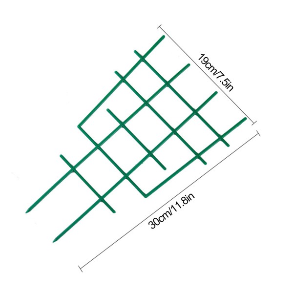 Plantestøtteramme i plast, planteklatrebrakett - 6 stk klatrebraketter (materiale: plast, størrelse: 30*19cm)