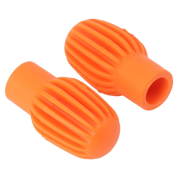 6 STK trommestikk stille øvelsestips Silikon Mute trommeldemper Trommestikkbeskytter hodedeksel for erstatning oransje