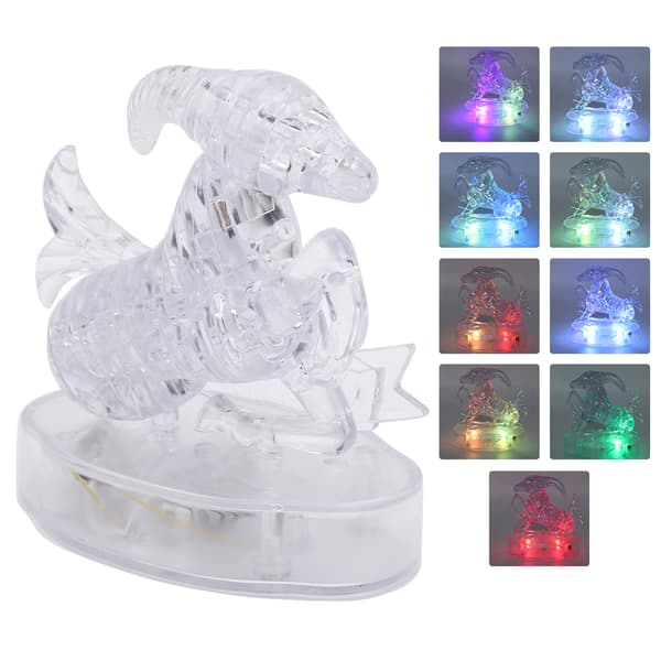 LED Lysende Puslespill DIY Monteringsleke for Barn Romdekorasjon