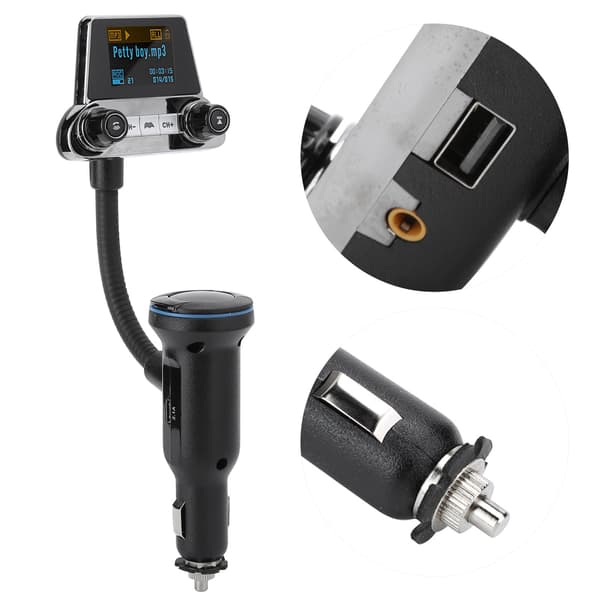 BT14 Bluetooth 5.0 FM-sender QC3.0 Hurtigoplader USB AUX Input Output Håndfri Opkald