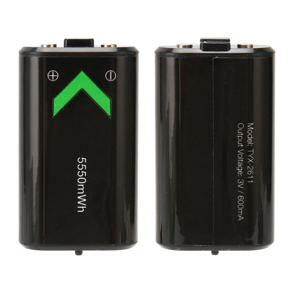 Controller-batteripakke 5550mAh genopladelig batteripakke med 10 fod USB C-opladningskabel til Xbox One til Xbox Series- W