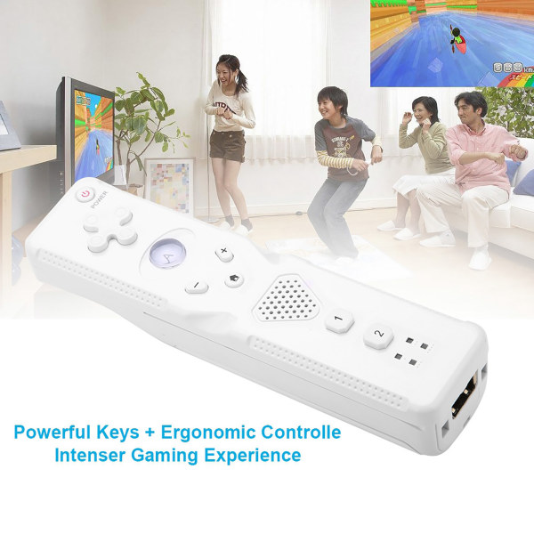 Analog Rocker Motion Game Console Intenser Game Experience Remote for Wii - White- W