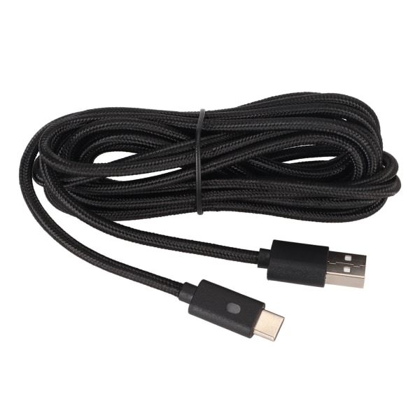 Laderkabel for Xbox Series med Nylonflette, Rask Lading, USB Type C, Laderledning med LED-Indikator for PS5 3m